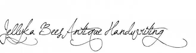 Jellyka BeesAntique Handwriting  Fuentes Gratis Descargar