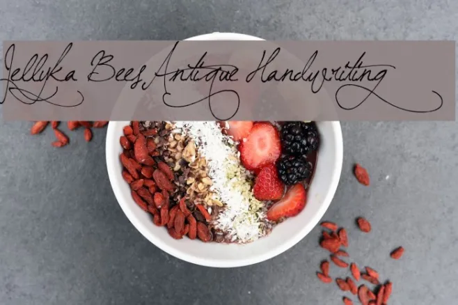 Jellyka BeesAntique Handwriting Example 1