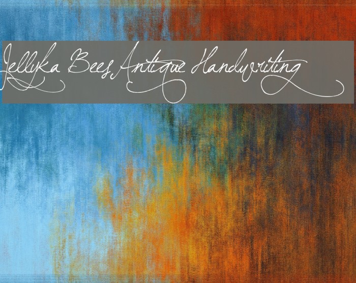 Jellyka BeesAntique Handwriting Font examples