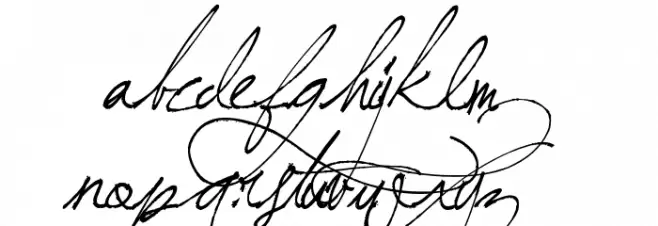 Jellyka BeesAntique Handwriting Fuentes MINÚSCULAS