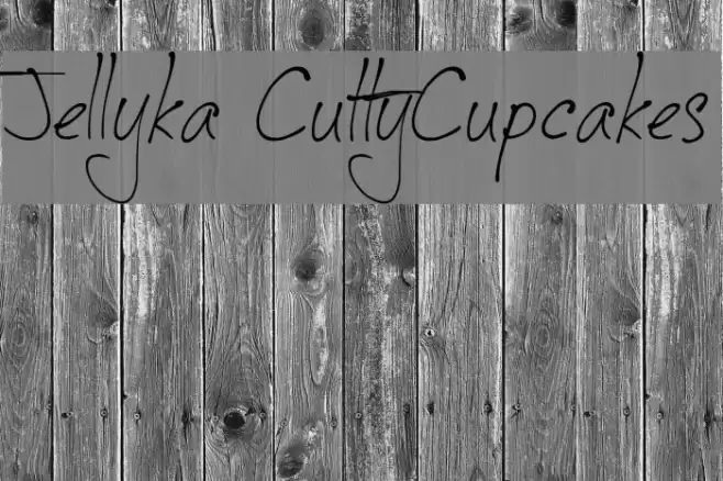 Jellyka CuttyCupcakes Font examples