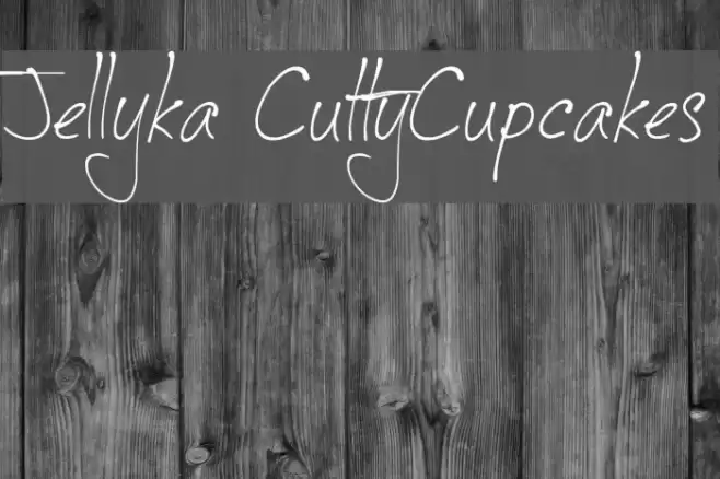 Jellyka CuttyCupcakes Font examples