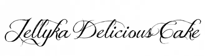 Jellyka Delicious Cake  フリーフォントのダウンロード