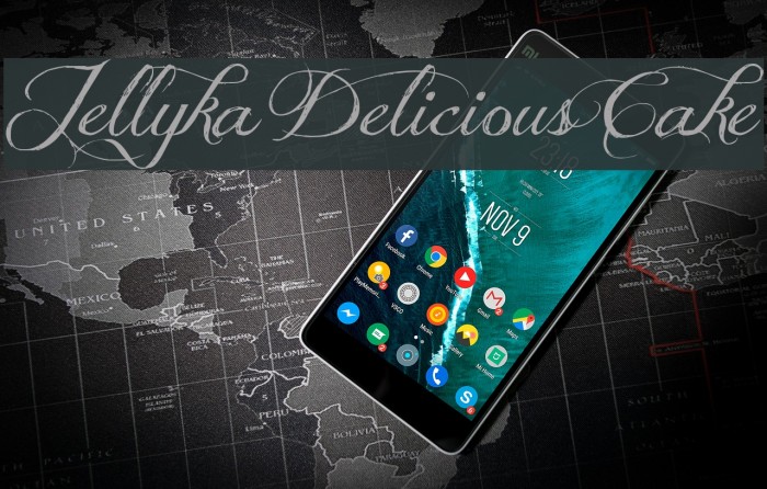 Jellyka Delicious Cake Font examples