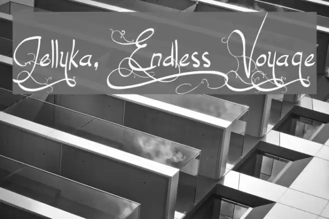 Jellyka, End_less Voyage Font examples
