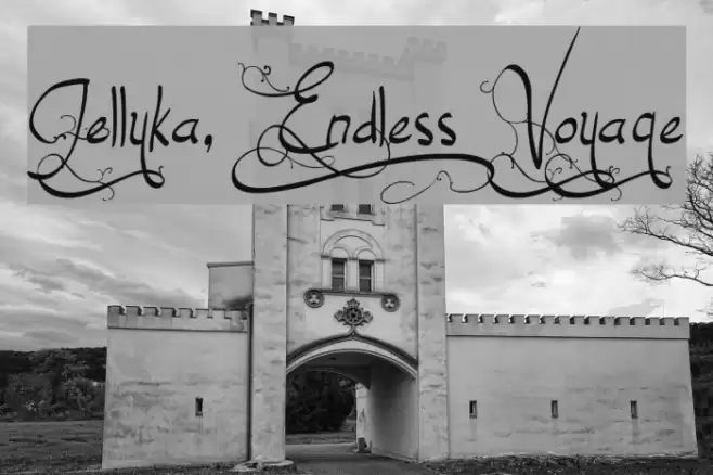 Jellyka, End_less Voyage Font examples