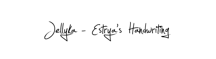 Jellyka - Estrya's Handwriting Font