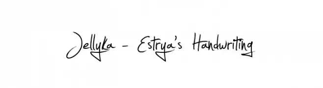Jellyka - Estrya's Handwriting  Скачать бесплатные шрифты