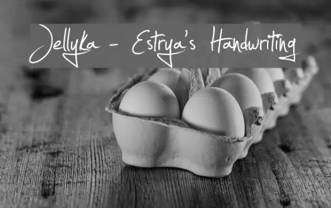 Jellyka - Estrya's Handwriting Font examples