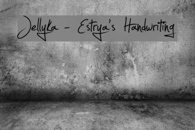 Jellyka - Estrya's Handwriting Font examples