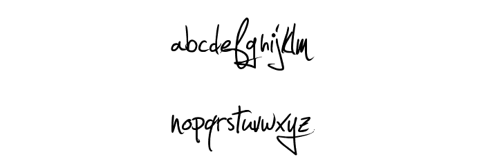 Jellyka - Estrya's Handwriting Font LOWERCASE