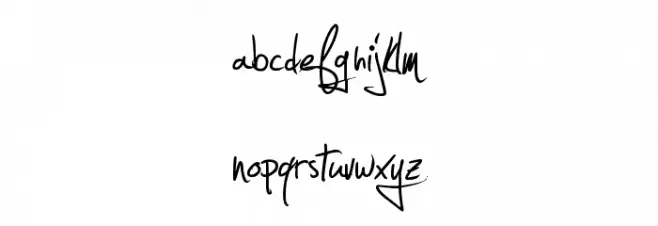 Jellyka - Estrya's Handwriting Font LOWERCASE