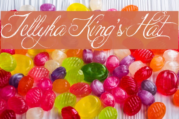 Jellyka King's Hat Font examples