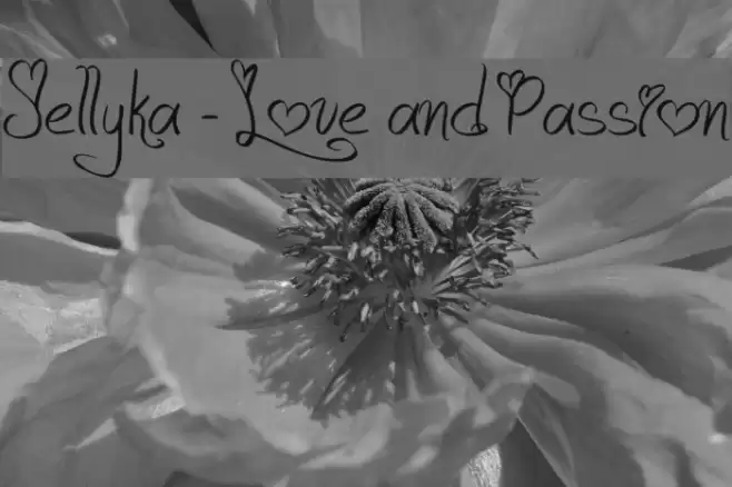 Jellyka - Love and Passion Font examples