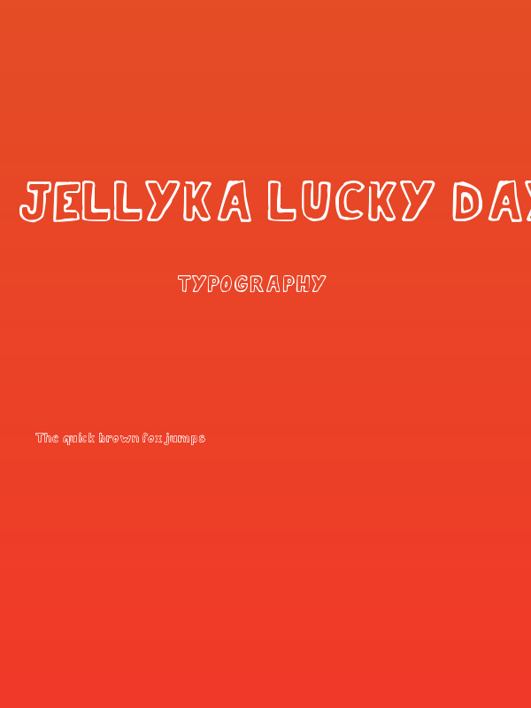 Jellyka Lucky Day Poster