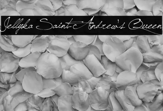 Jellyka Saint-Andrew's Queen Font examples