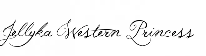 Jellyka Western Princess  Frei Schriftart Herunterladen