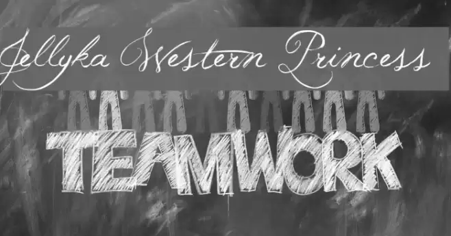 Jellyka Western Princess Font examples