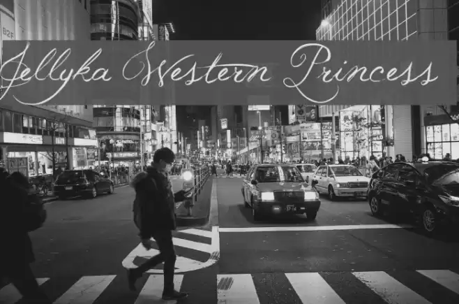 Jellyka Western Princess Font examples