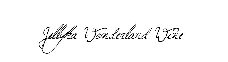 jellyka wonderland wine font