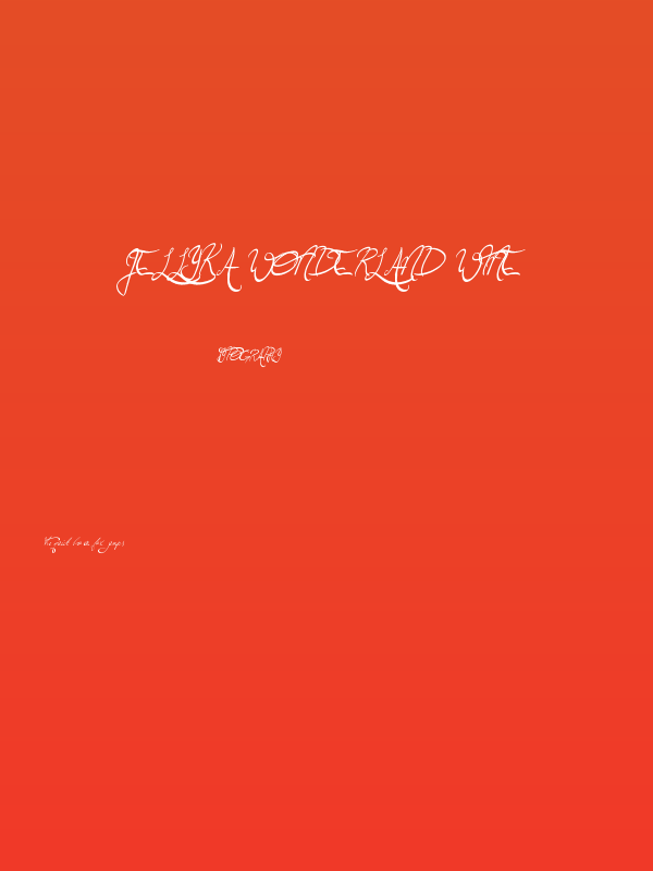 Jellyka Wonderland Wine Poster