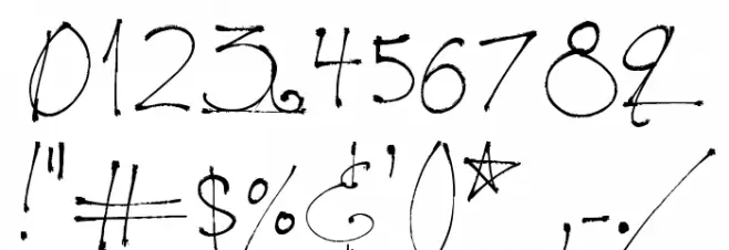 Jellyka - le Grand Saut Textual Font OTHER CHARS