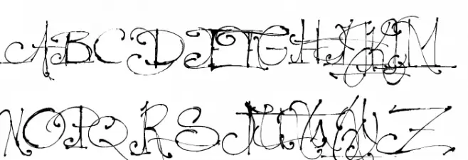 Jellyka - le Grand Saut Schriftart Groß