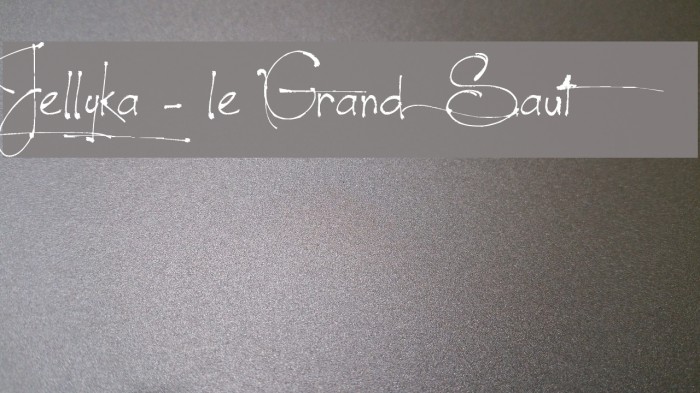 Jellyka - le Grand Saut Polices examples