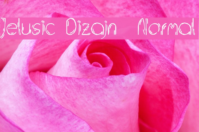 Jelusic Dizajn Normal Font examples