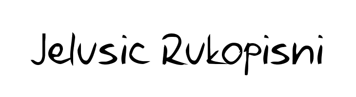 Jelusic Rukopisni  Frei Schriftart Herunterladen