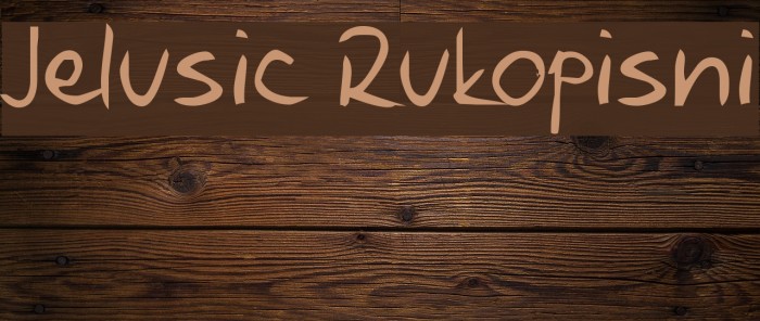 Jelusic Rukopisni Font examples