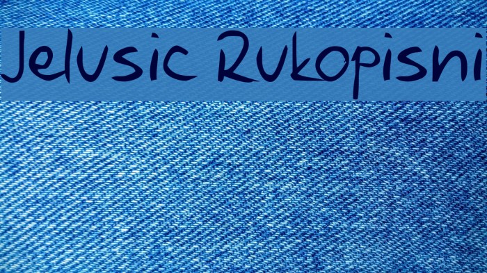 Jelusic Rukopisni Font examples