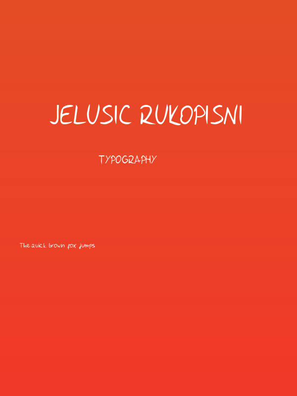 Jelusic Rukopisni Poster