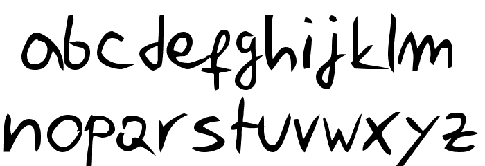 Jelusic Rukopisni Font LOWERCASE