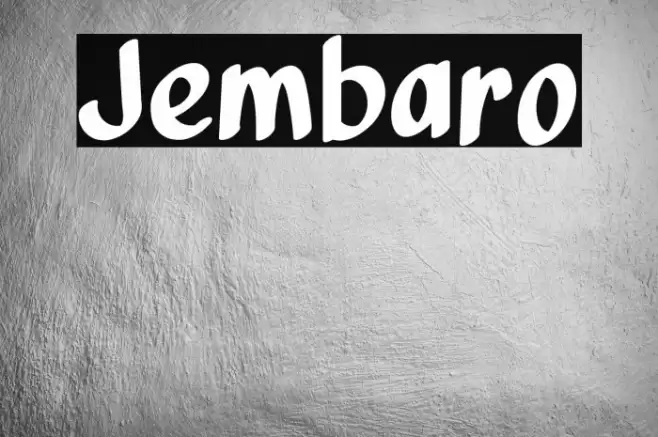 Jembaro Font examples