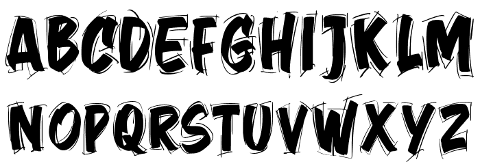 Jember Sketch Font UPPERCASE