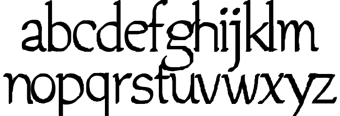 Jempol フォント 小文字