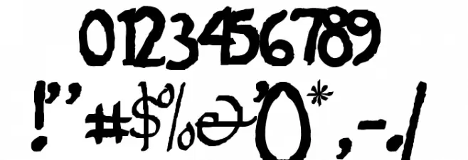 Jempolfreak Font OTHER CHARS