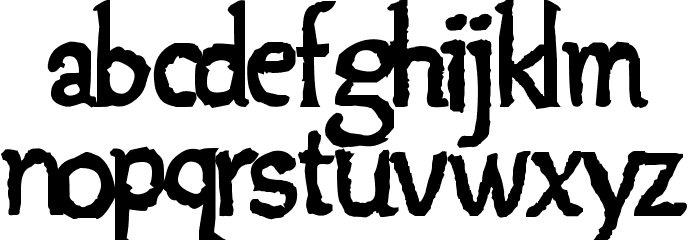 Jempolfreak Font LOWERCASE