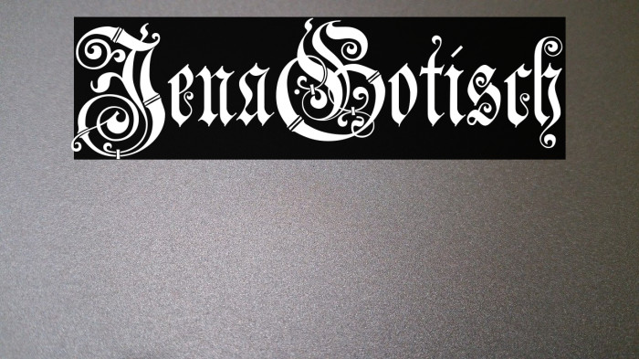 JenaGotisch Font examples