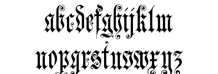 JenaGotisch Font LOWERCASE