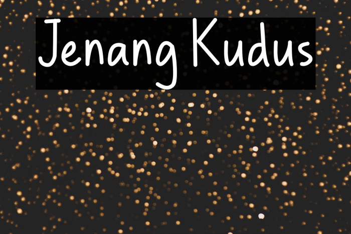 Jenang Kudus Example 1