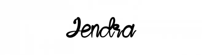 Jendra  免费字体下载