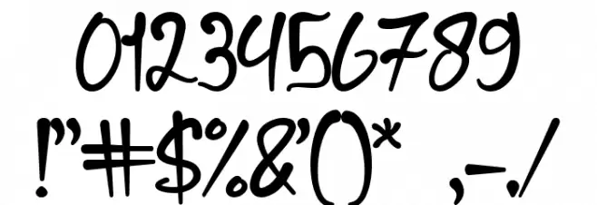 Jendra Font Alte caractere