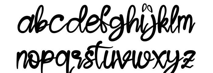 Jendra Font LOWERCASE