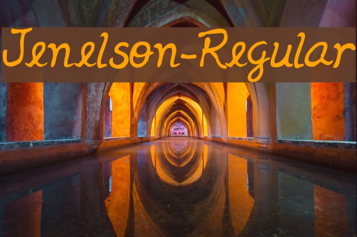 Jenelson-Regular Шрифта examples