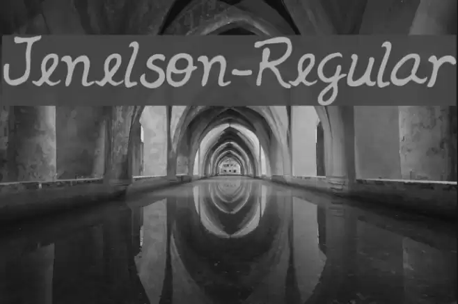 Jenelson-Regular Шрифта examples