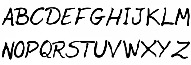 Jenelson Schriftart Groß