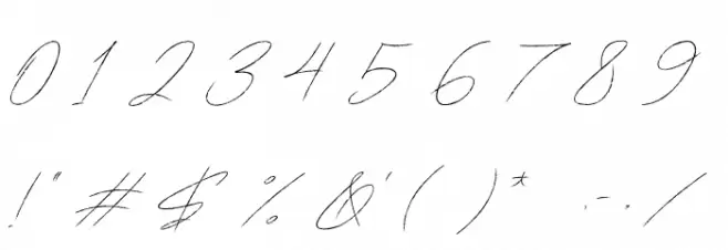 Jenfar Font OTHER CHARS