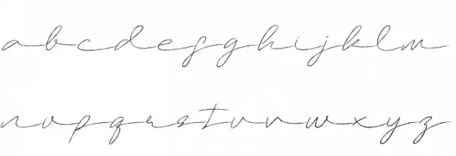 Jenfar Font LOWERCASE